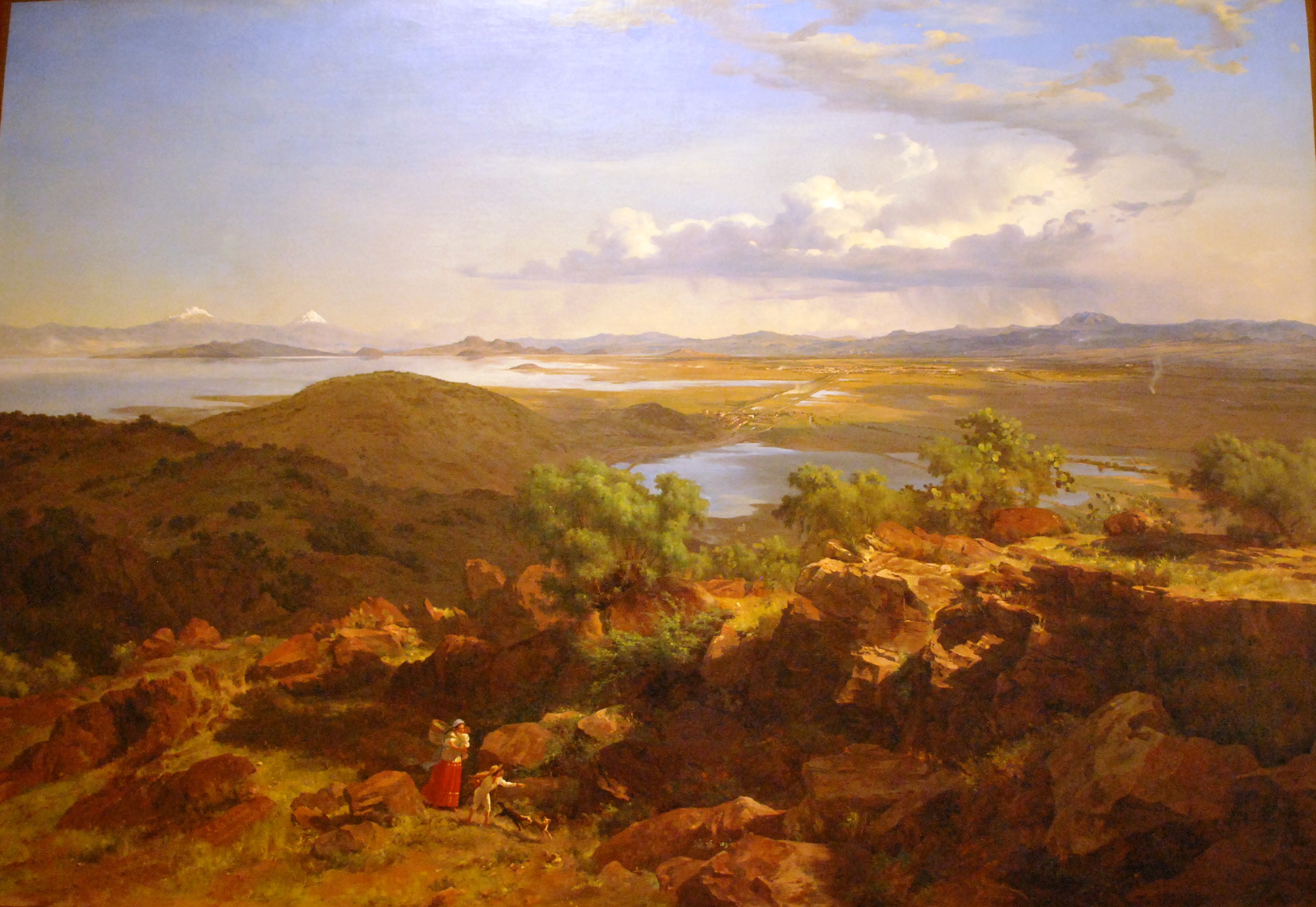 Velasco - Valle de Mexico desde el cerro de Santa Isabel